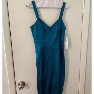 NWT Calvin Klein Satin Blue Dress Size 4